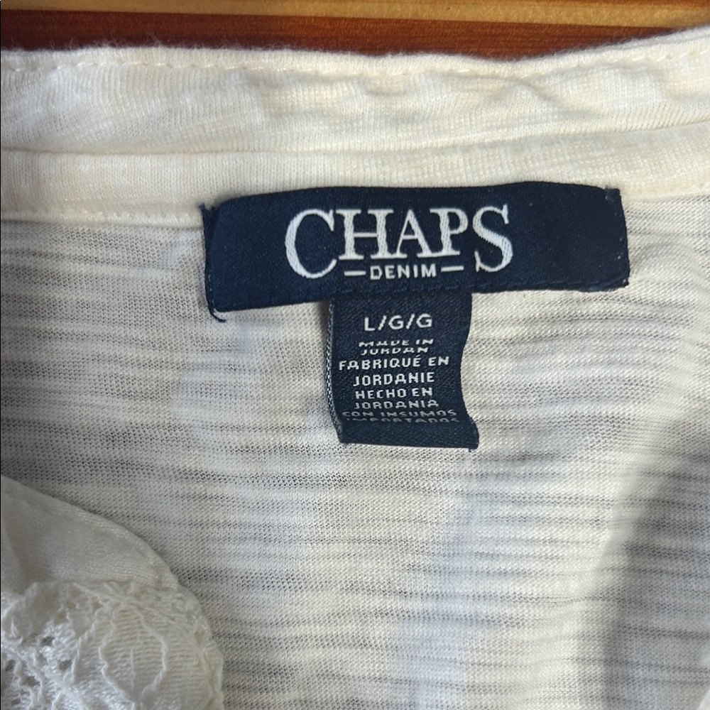 Chaps Women's Ivory Tunic Top - Picture 2 of 5